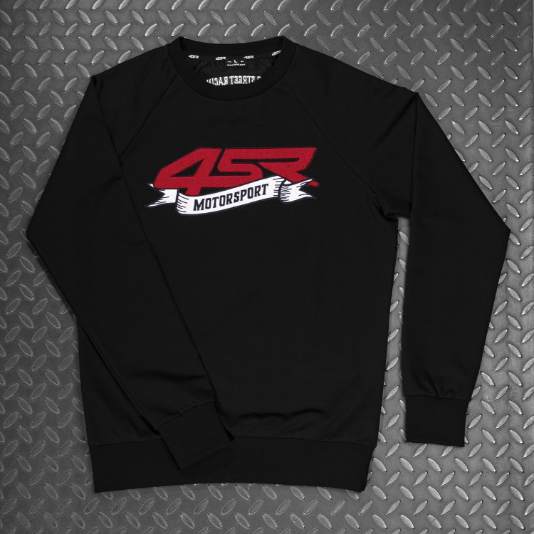 Schwarz 4SR Sweatshirt Motorsport Flag Black  4