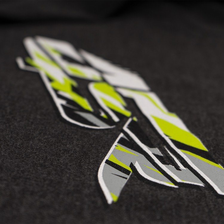 4SR Kevlarverstärkten Motorrad-Sweatshirt Crack Camo Yellow 3