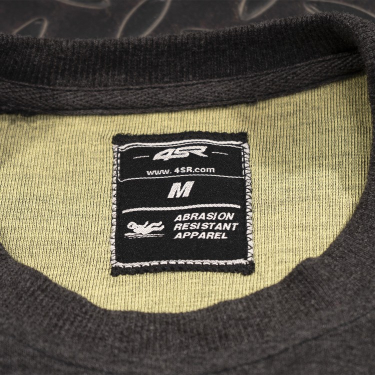 4SR Kevlarverstärkten Motorrad-Sweatshirt Crack Camo Yellow 4