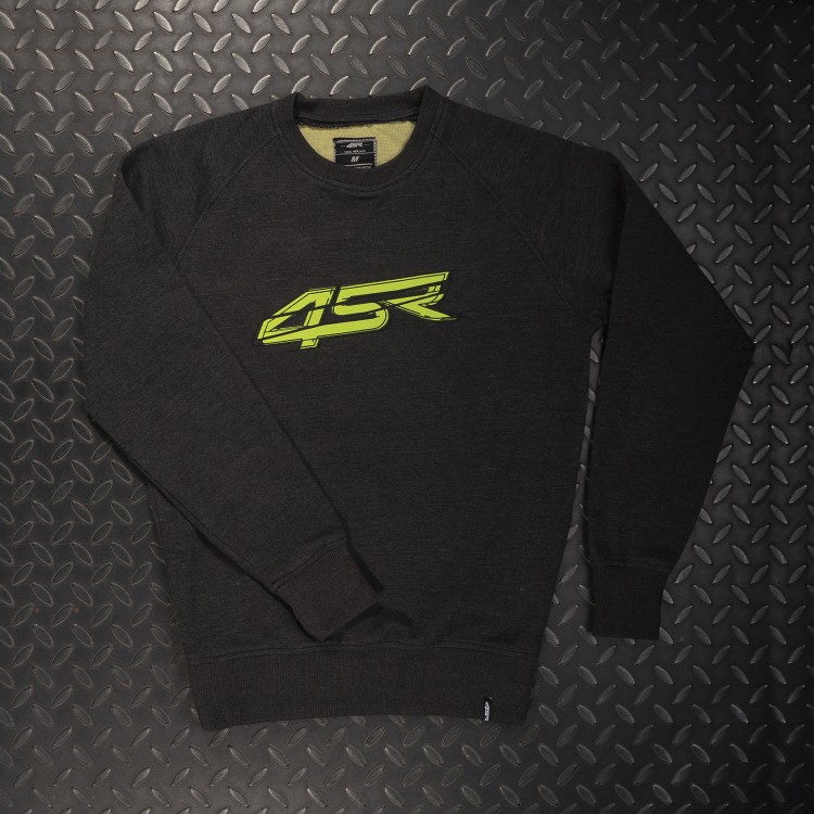 4SR Kevlarverstärkten Motorrad-Sweatshirt Crack Yellow 2