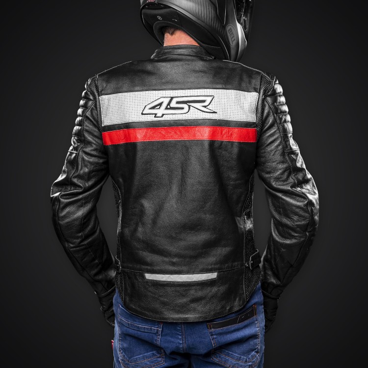 ROADSTER III RED - Motorrad-Lederjacke