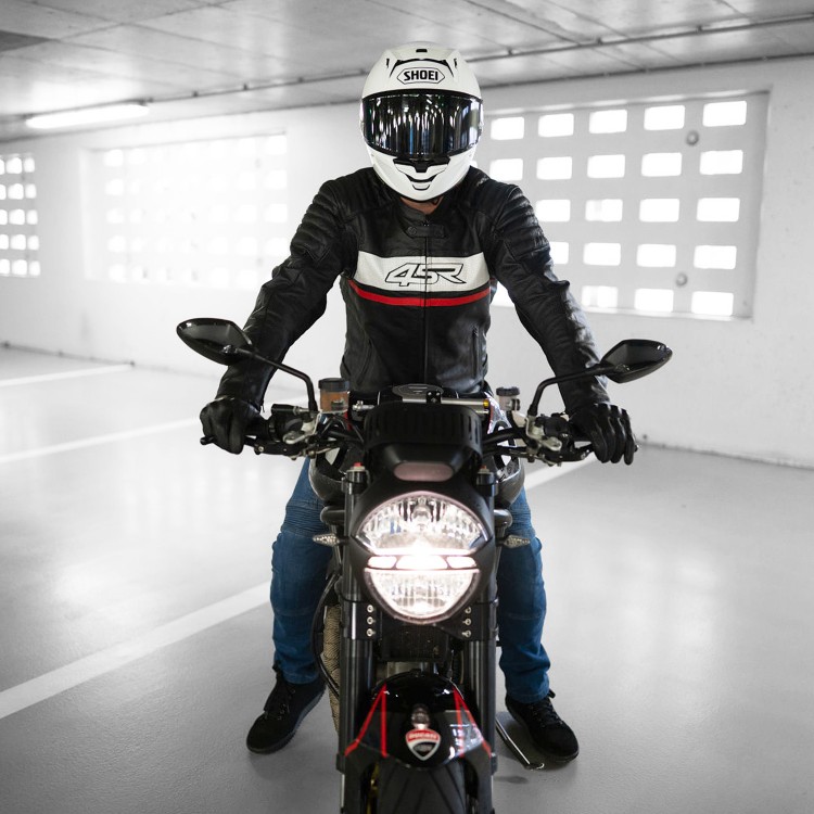 ROADSTER III RED - Motorrad-Lederjacke