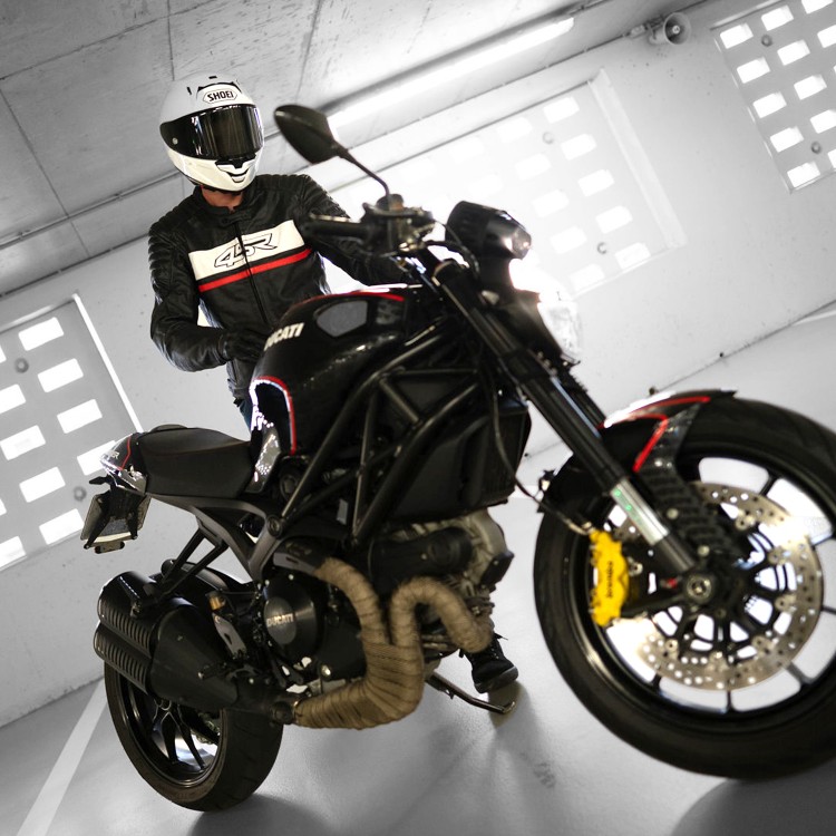 ROADSTER III RED - Motorrad-Lederjacke