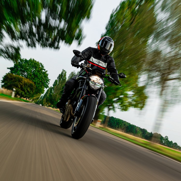 ROADSTER III RED - Motorrad-Lederjacke