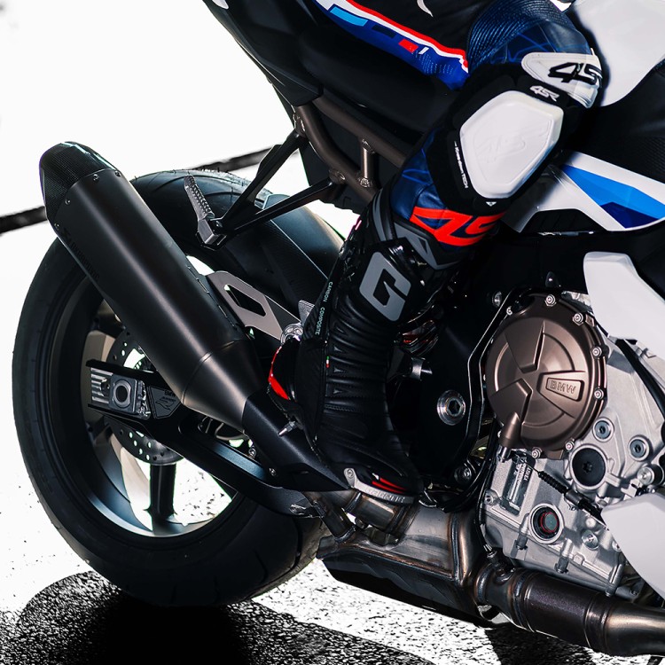 4SR Motorrad Lederkombi Racing Blue AR Airbag Ready & BMW S1000R