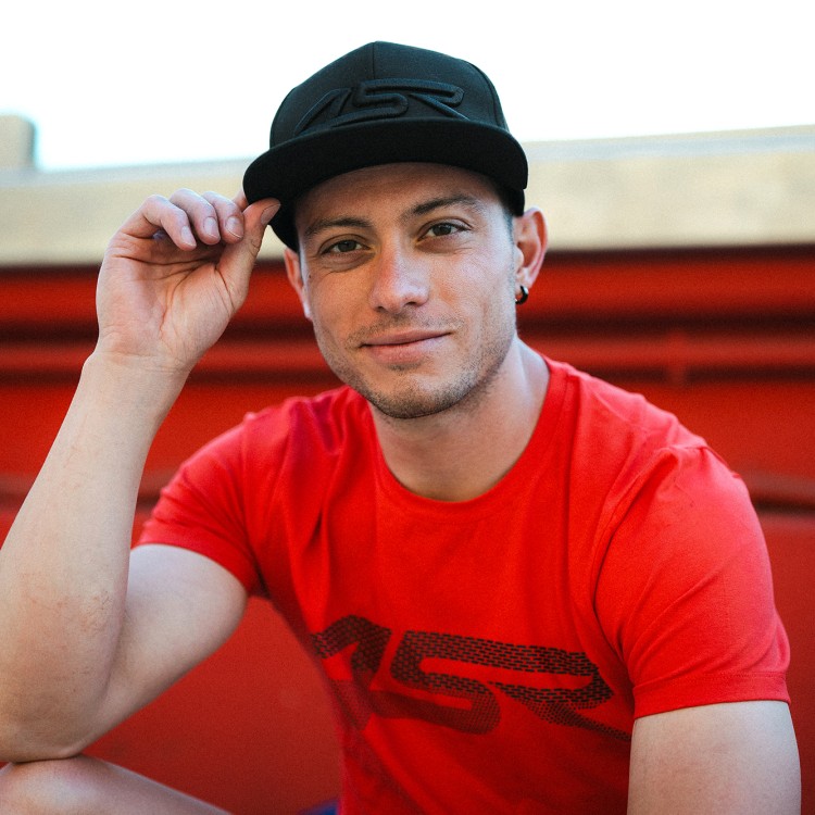 Das schwarze Männer T-Shirt 3D Red