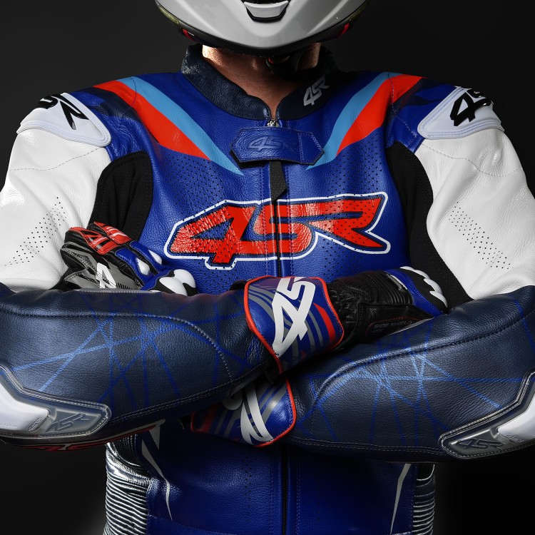 4SR RR Blue AR zweiteiliger Motorradkombi