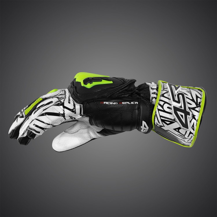 4SR Sport-Motorradhandschuhe RR Aramid Core White