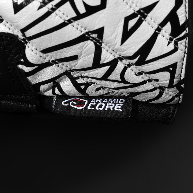 4SR Sport-Motorradhandschuhe RR Aramid Core White