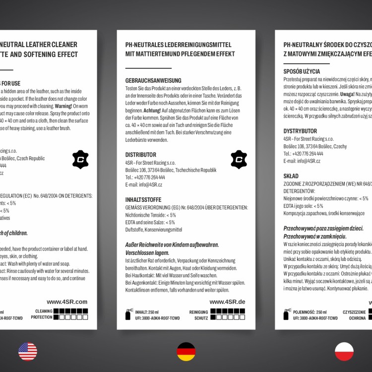4SR Lederreinigung und-weichmachung