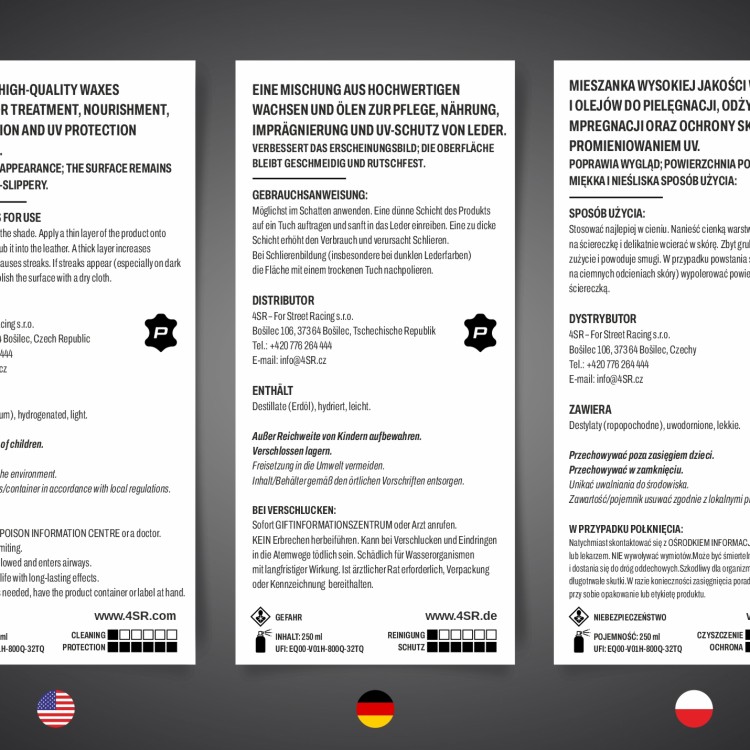 4SR UV-Schutz und Imprägnierung für Leder