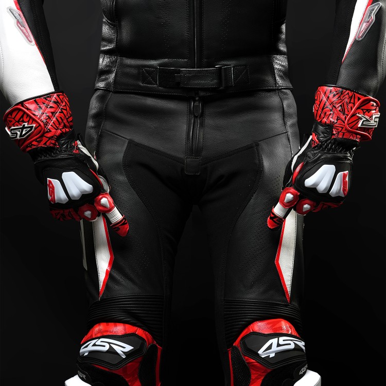 Zweiteilige Motorrad Lederkombi 4SR RR Pista AR