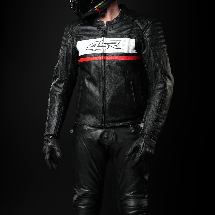 4SR Herren Leder-Motorradhose Roadster V2