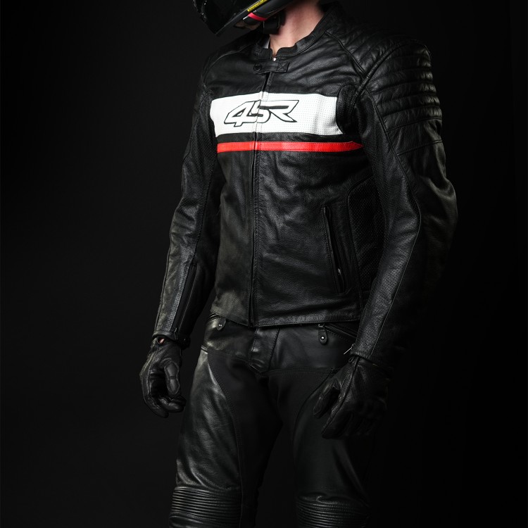 4SR Herren Leder-Motorradhose Roadster V2