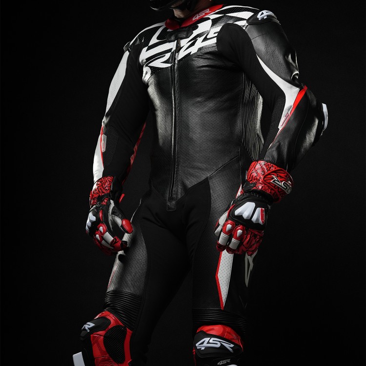 4SR Einteiliger Känguruleder-Rennkombi Racing Ultra Pista AR