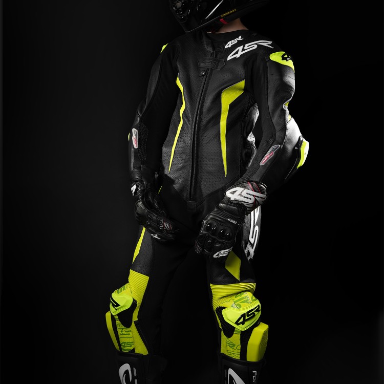 4SR Kinder-Einteiler Racing Junior Yellow AR