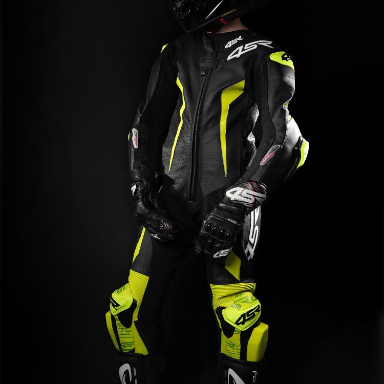 4SR Kinder-Einteiler Racing Junior Yellow AR