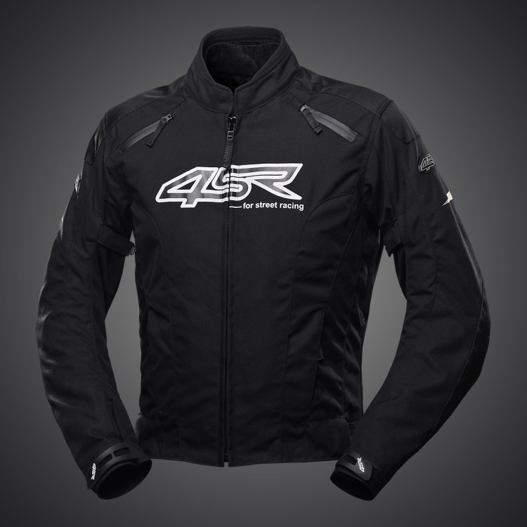 4SR Motorrad Textiljacke Drift Black