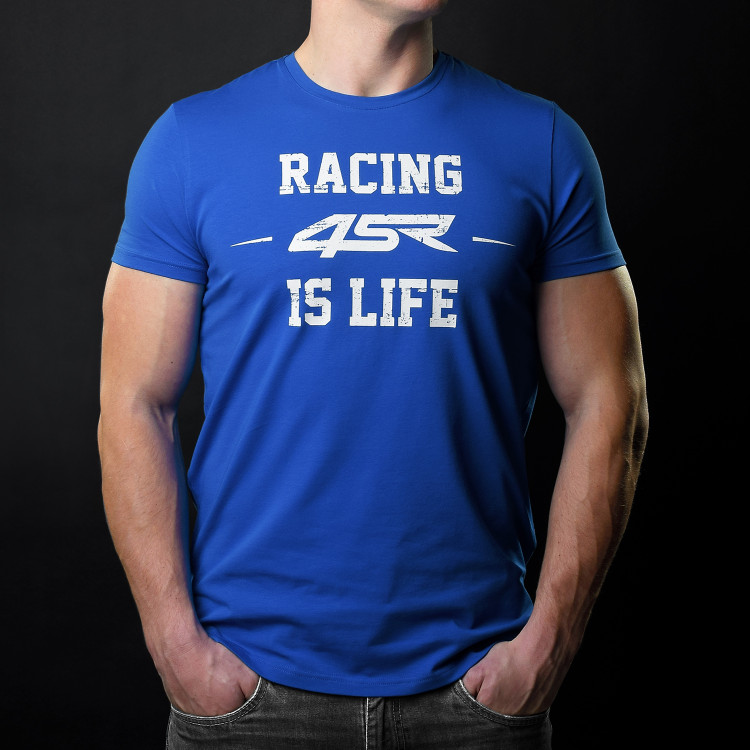 4SR männer T-Shirt Life Blue