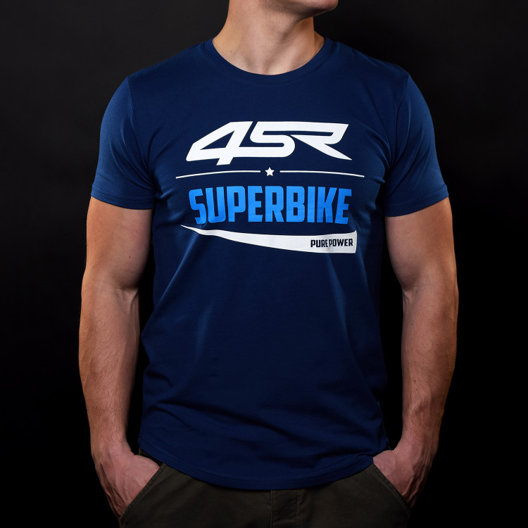 4SR männer T-Shirt Superbike Blue
