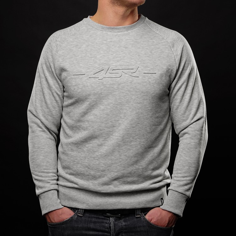 4SR herren Sweatshirt Logo EMB Grey