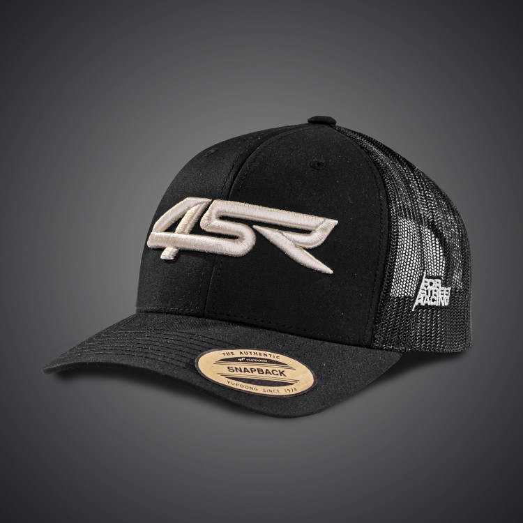 4SR Royal Black Snapback Cap mit 3D-Stickerei 1