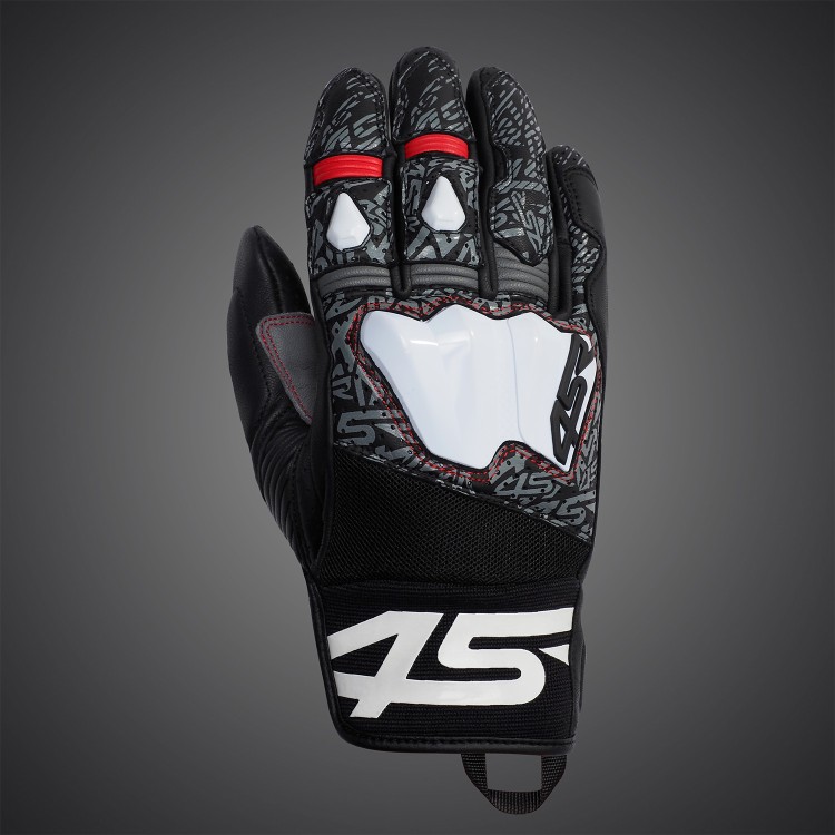 4SR kurze Sommer-Motorradhandschuhe GTS Black