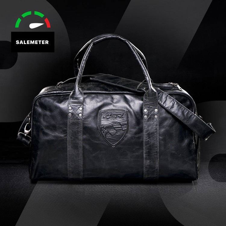 4SR Petroleum Leder Reisetasche mit abnehmbarem Gurt