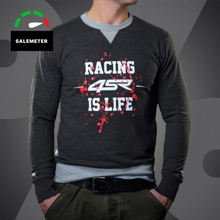 4SR herren Sweatshirt Life Grey