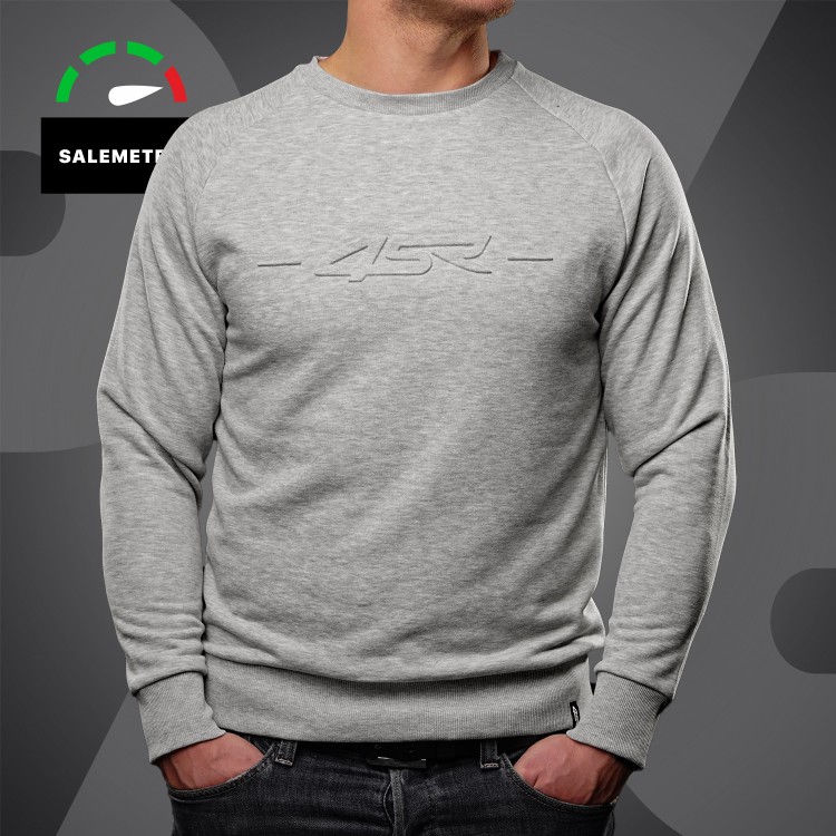 4SR herren Sweatshirt Logo EMB Grey