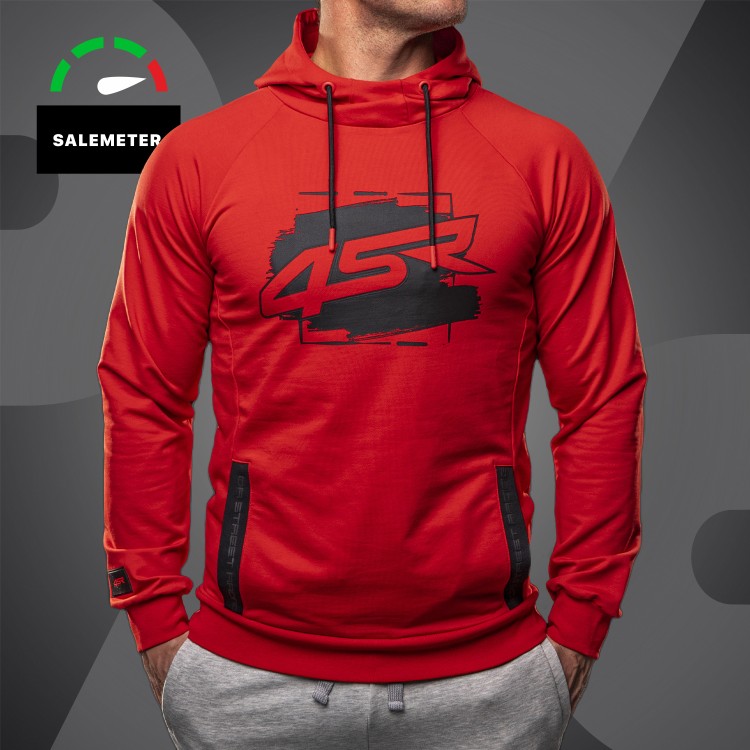 4SR Kapuzenpullover Hoodie Drift Red 1
