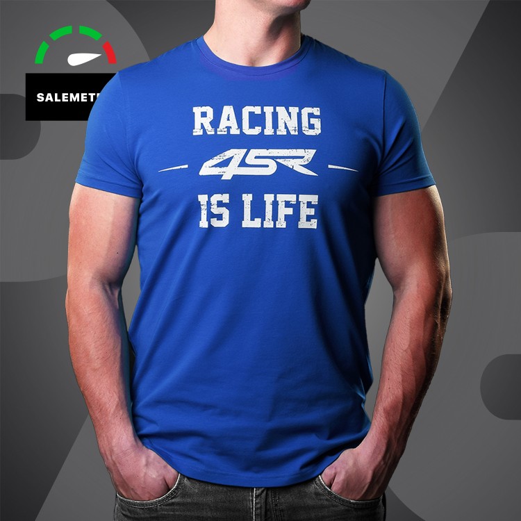 4SR männer T-Shirt Life Blue
