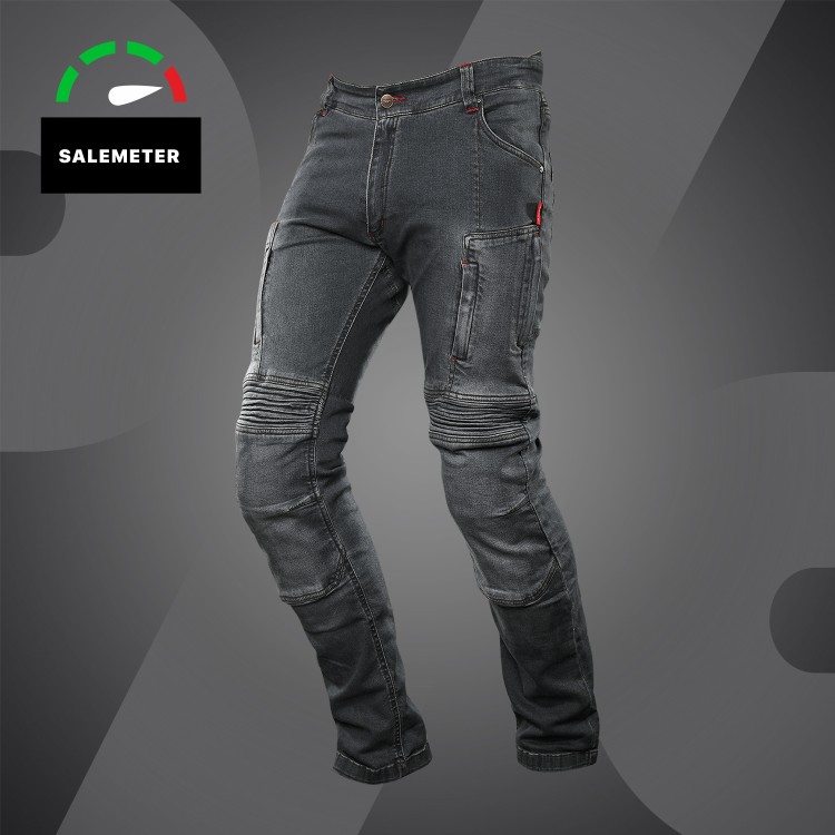 4SR Kevlar Motorradjeans - Club Sport Grey