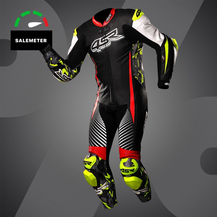 4SR Motorrad Lederkombi Racing Camo AR Airbag Ready