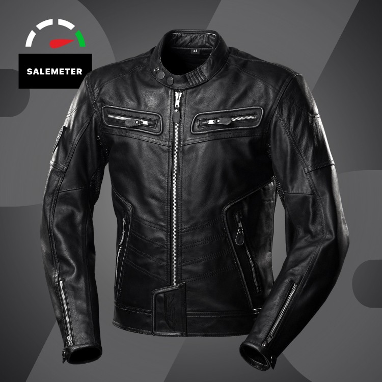 4SR Motorrad Leder Jacke Rebel III