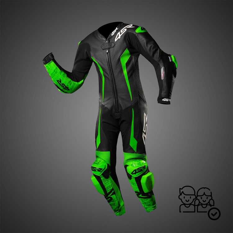 4SR Kinder-Einteiler Racing Junior Green AR