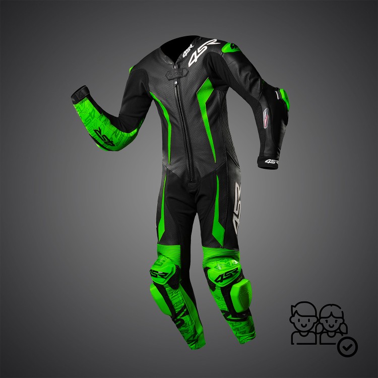 4SR Kinder-Einteiler Racing Junior Green AR