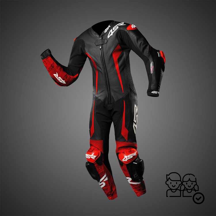 4SR Kinder-Einteiler Racing Junior Red AR