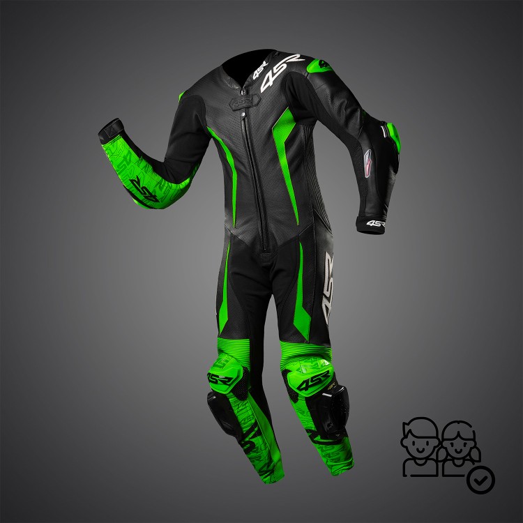 4SR Kinder-Einteiler Racing Junior Green AR