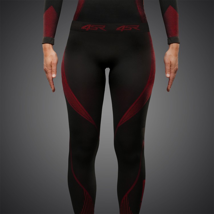 4SR Damen-Funktionshose Ladies Seamless Pants Red