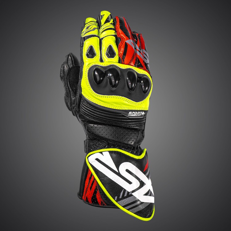 4SR Sport Cup Plus Evo Neon Motorradhandschuhe 4