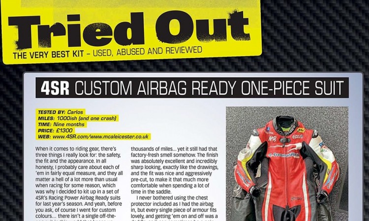 4SR Crash test - Fast Bikes Magazine review Carl Stevens