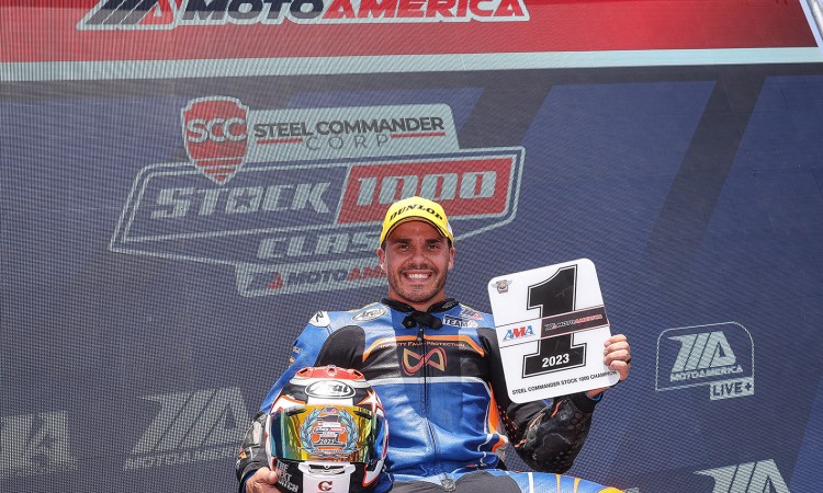 4SR rider Hayden Gillim #69 - MotoAmerica 2023 Steel Commander Stock 1000 Champion 10