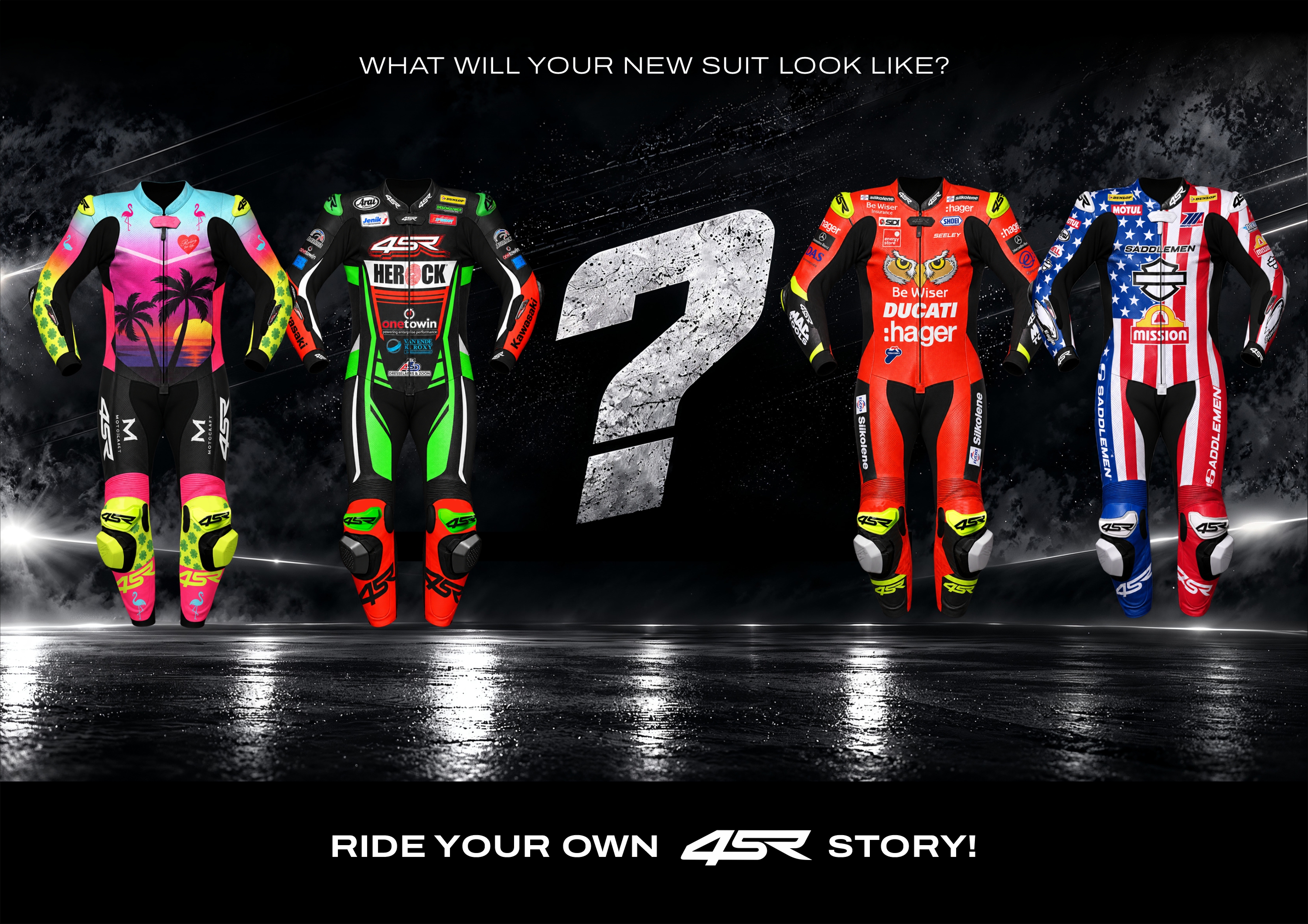 4SR Individual – individuelle Designs maßgefertigter Motorrad-Lederkombis